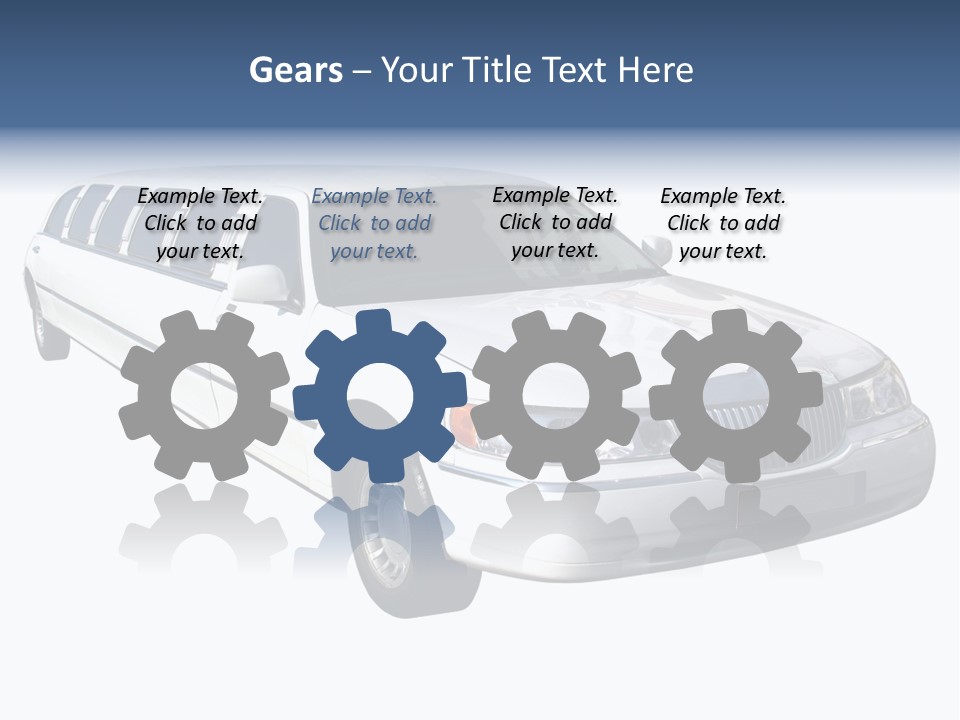 Long Limousine Isolated PowerPoint Template