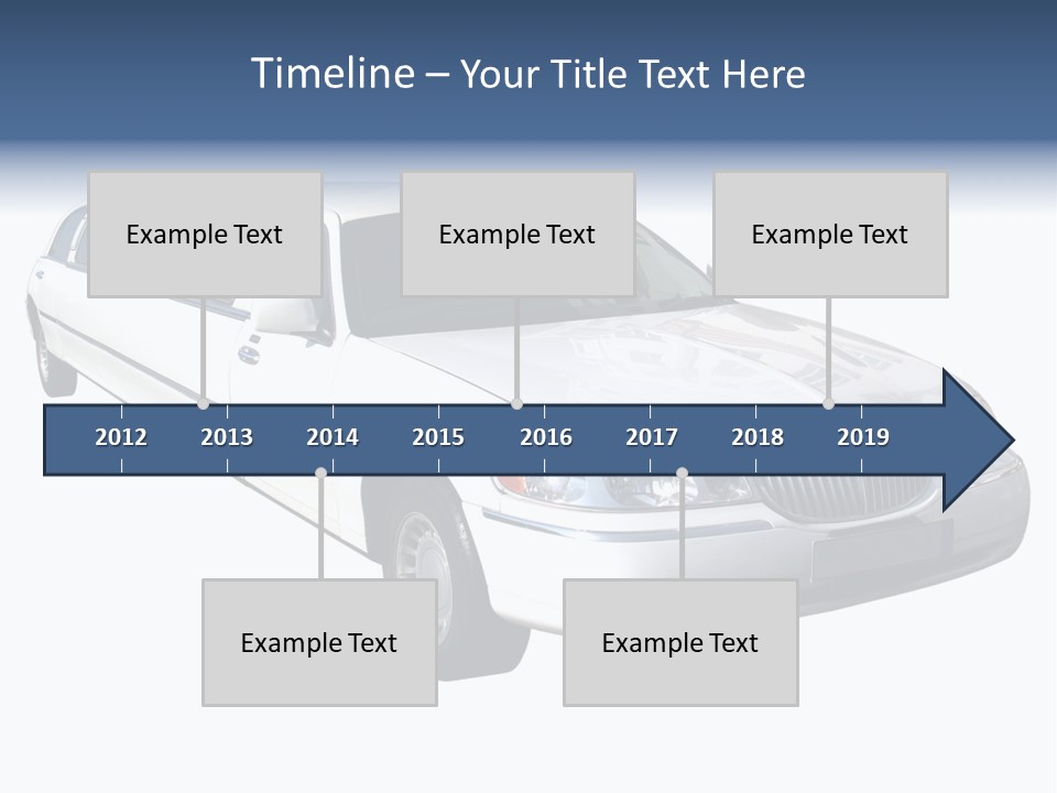 Long Limousine Isolated PowerPoint Template