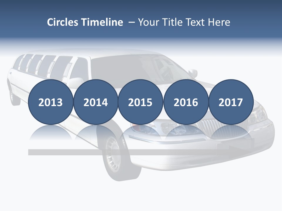 Long Limousine Isolated PowerPoint Template