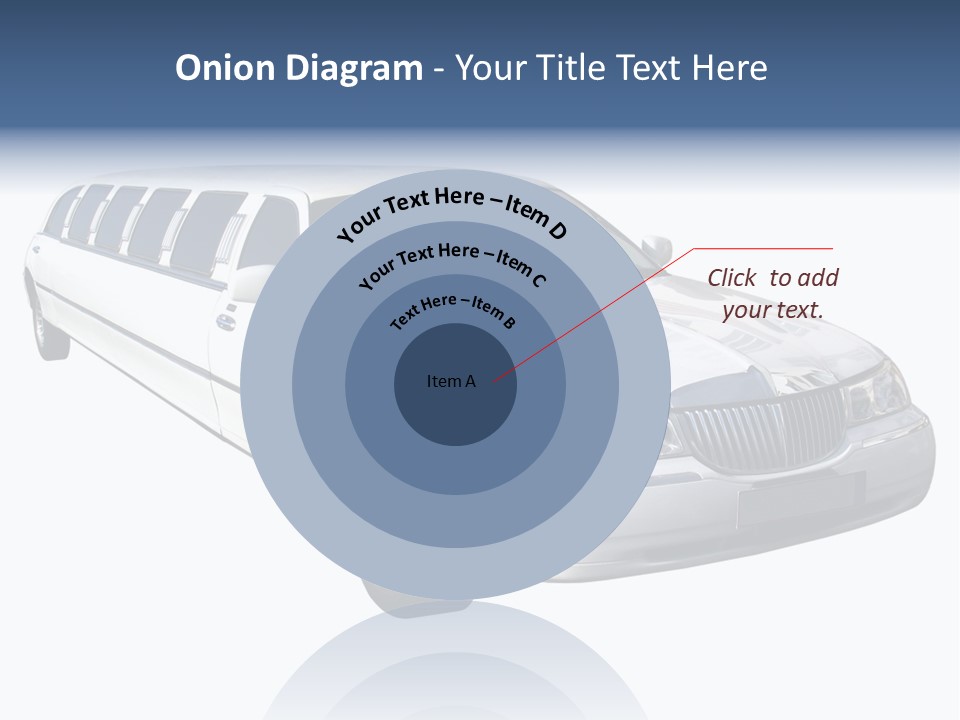 Long Limousine Isolated PowerPoint Template