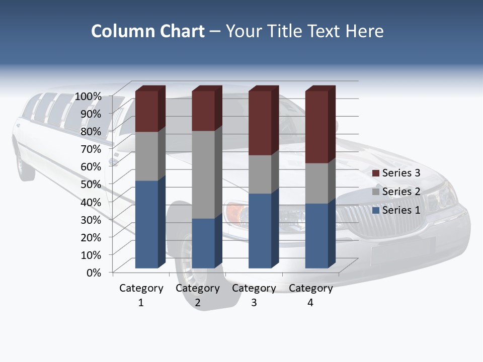 Long Limousine Isolated PowerPoint Template