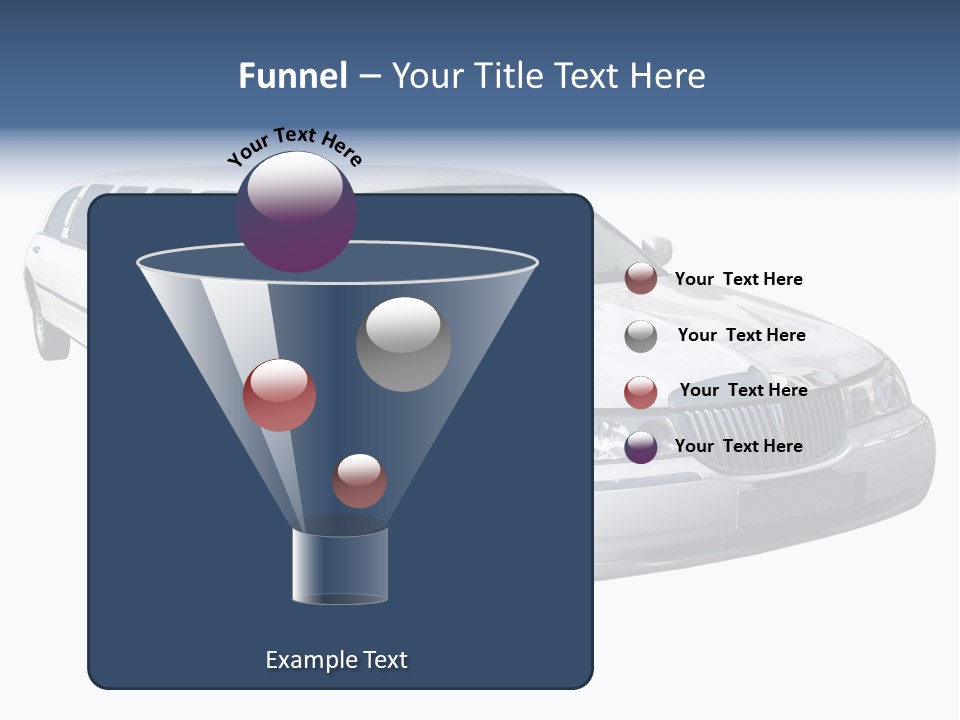 Long Limousine Isolated PowerPoint Template