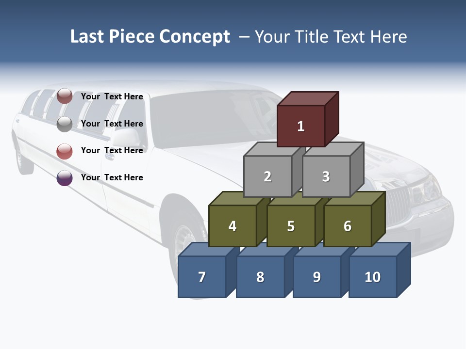 Long Limousine Isolated PowerPoint Template