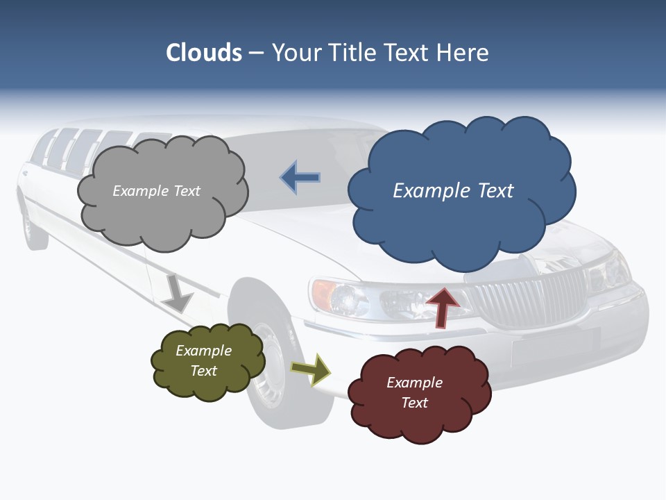 Long Limousine Isolated PowerPoint Template