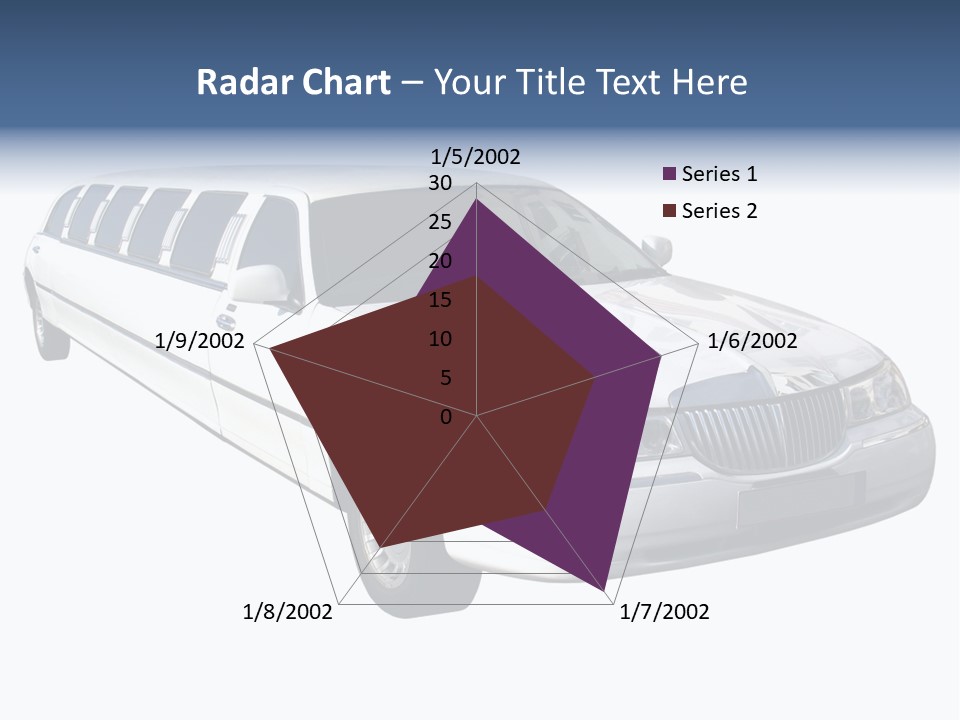 Long Limousine Isolated PowerPoint Template