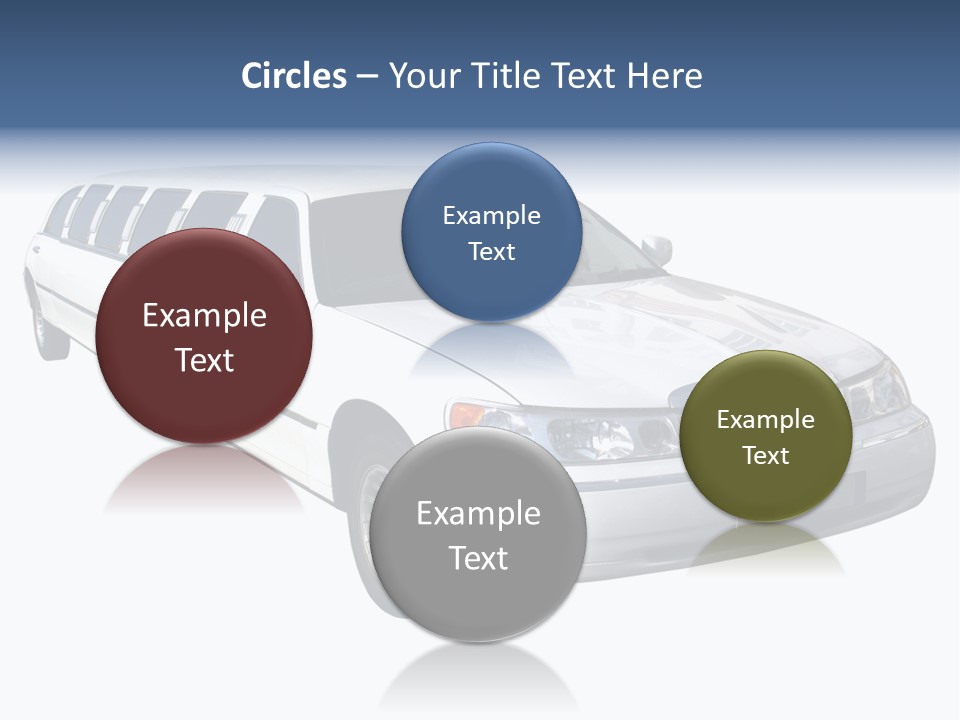 Long Limousine Isolated PowerPoint Template