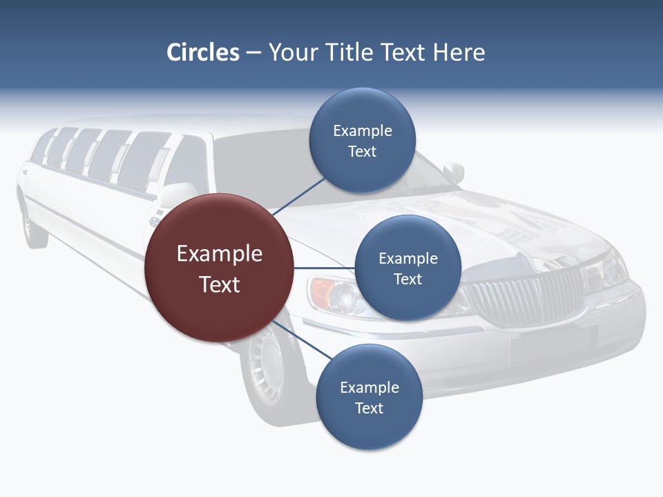 Long Limousine Isolated PowerPoint Template