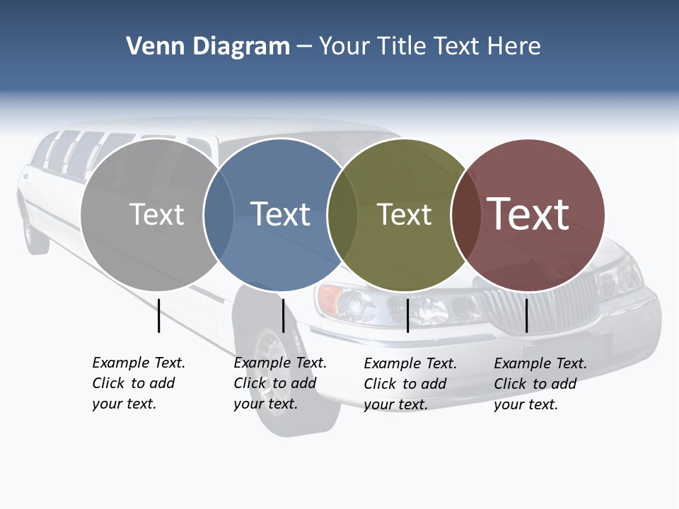 Long Limousine Isolated PowerPoint Template