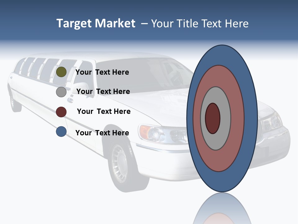 Long Limousine Isolated PowerPoint Template