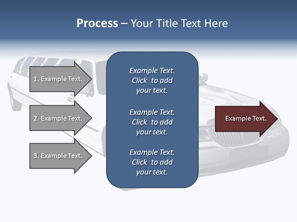 Long Limousine Isolated PowerPoint Template