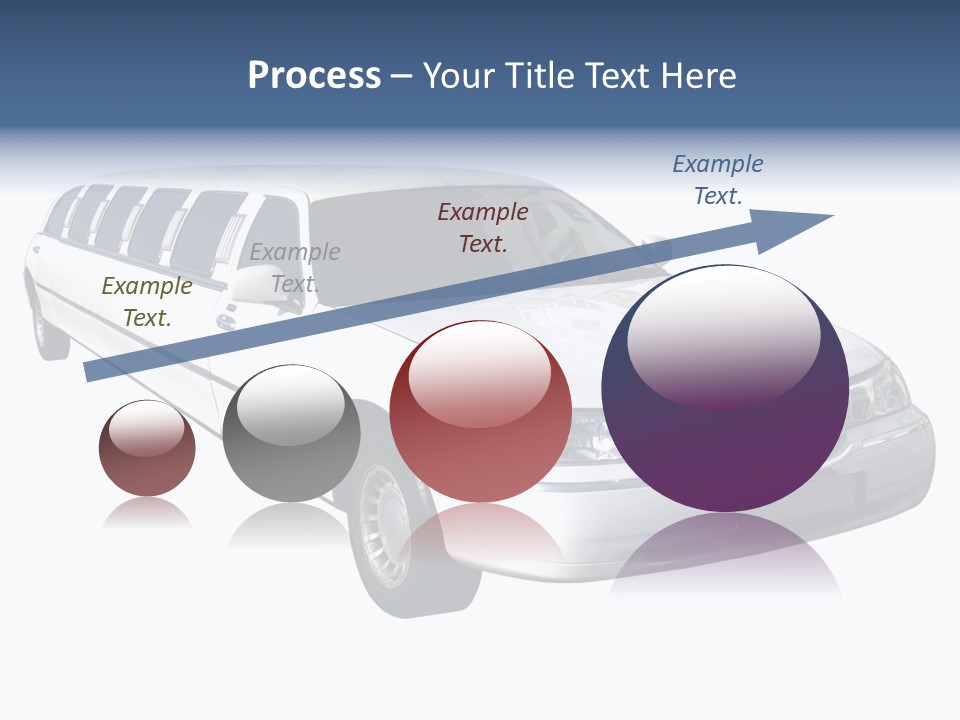 Long Limousine Isolated PowerPoint Template