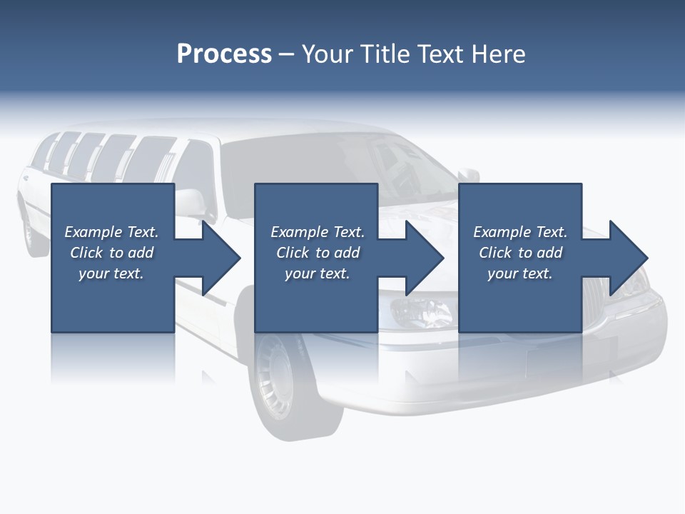 Long Limousine Isolated PowerPoint Template