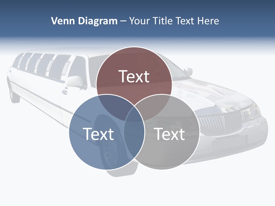 Long Limousine Isolated PowerPoint Template