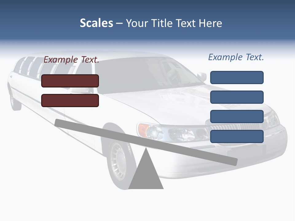 Long Limousine Isolated PowerPoint Template