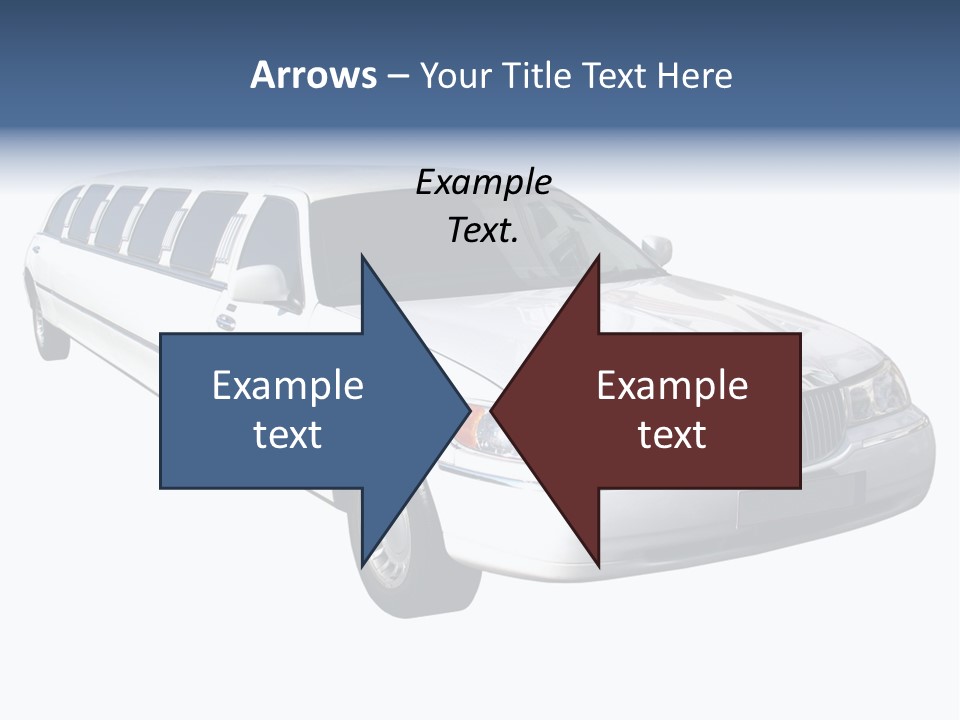 Long Limousine Isolated PowerPoint Template