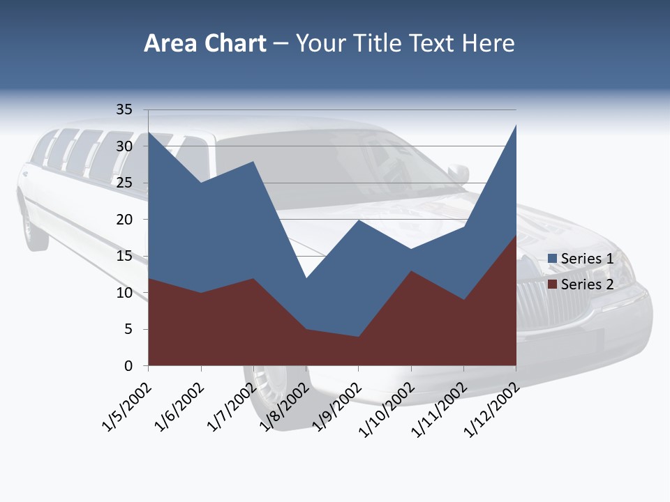 Long Limousine Isolated PowerPoint Template