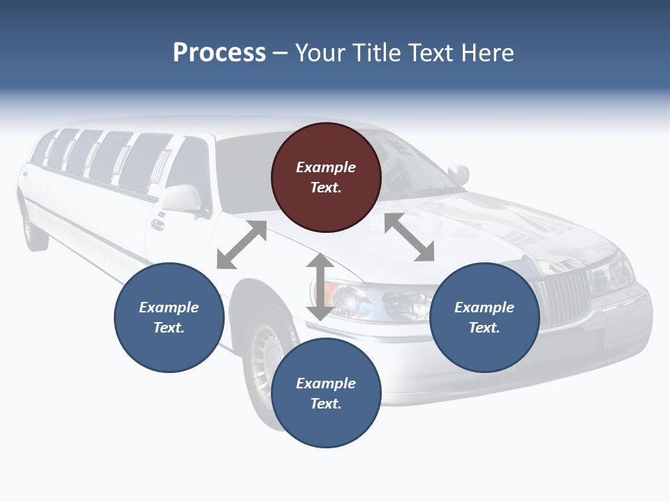Long Limousine Isolated PowerPoint Template