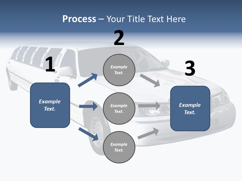 Long Limousine Isolated PowerPoint Template