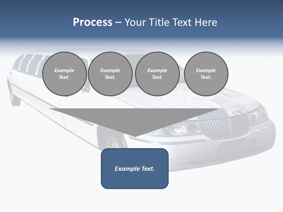 Long Limousine Isolated PowerPoint Template
