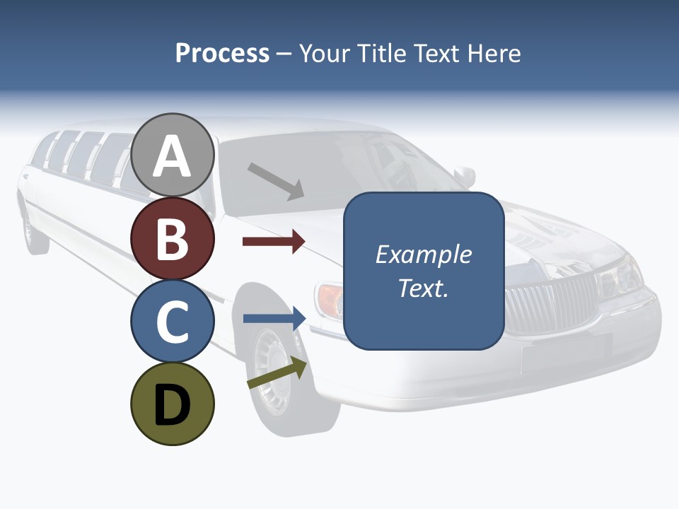 Long Limousine Isolated PowerPoint Template