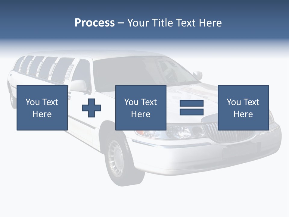 Long Limousine Isolated PowerPoint Template