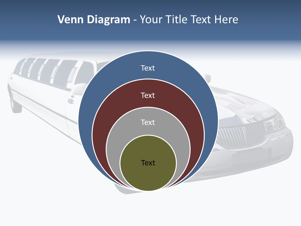 Long Limousine Isolated PowerPoint Template