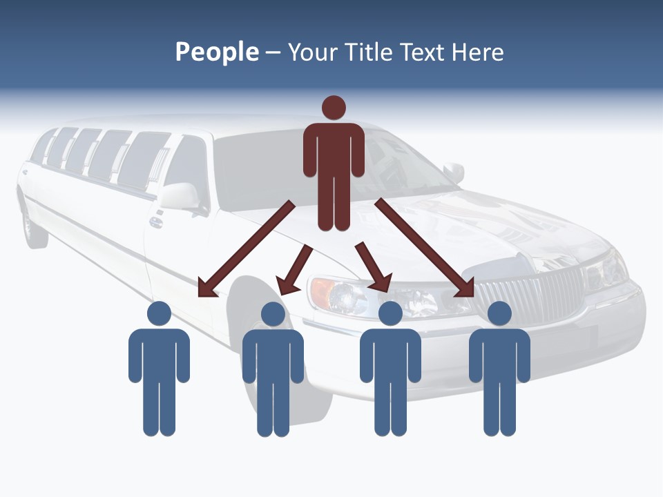 Long Limousine Isolated PowerPoint Template