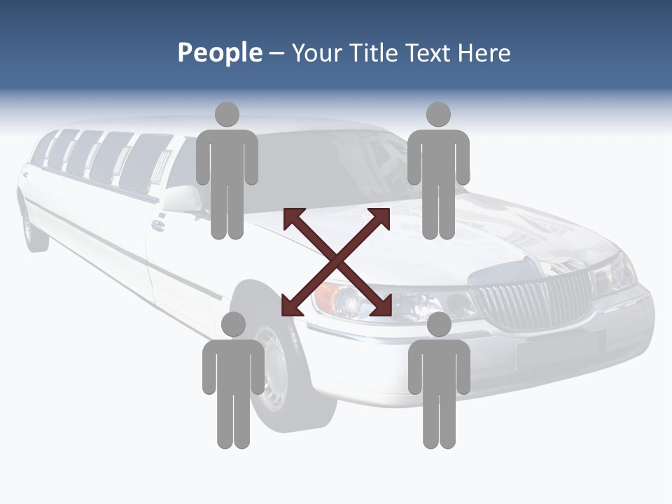 Long Limousine Isolated PowerPoint Template