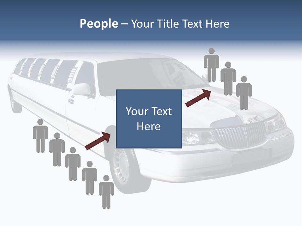Long Limousine Isolated PowerPoint Template