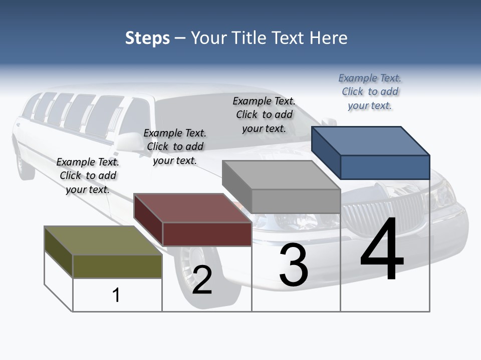 Long Limousine Isolated PowerPoint Template