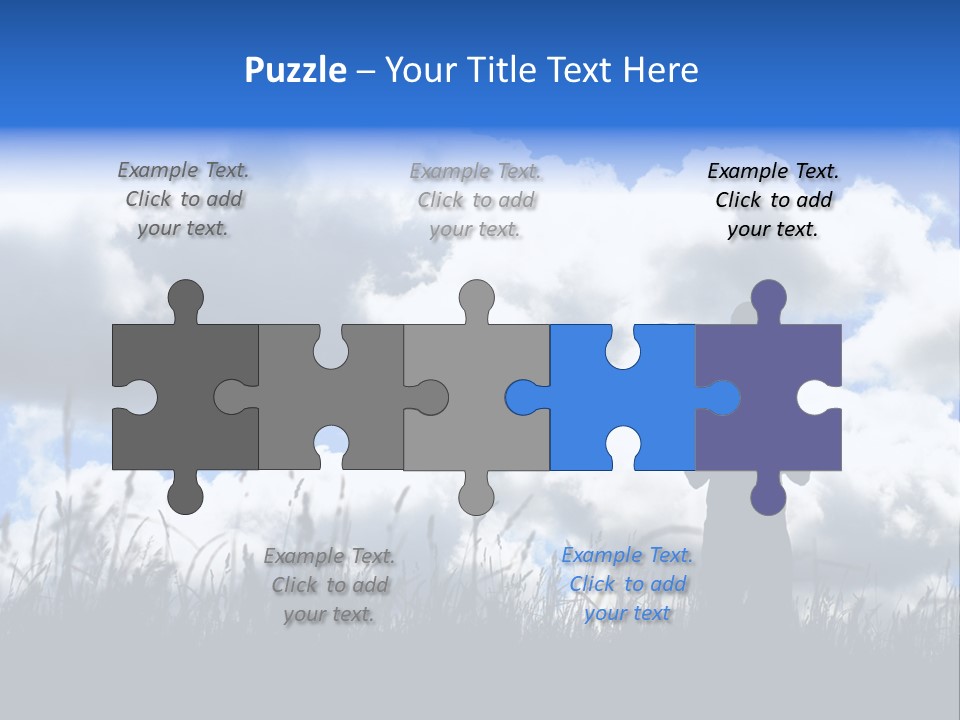 Silhouette Father And Daughter Outdoors PowerPoint Template