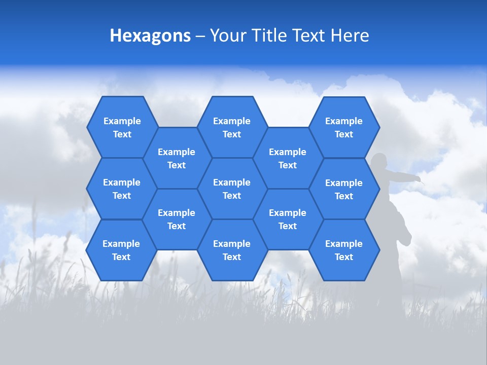 Silhouette Father And Daughter Outdoors PowerPoint Template