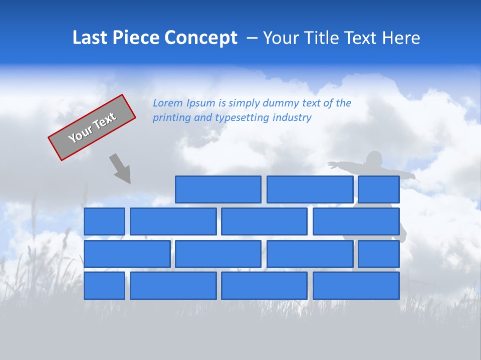 Silhouette Father And Daughter Outdoors PowerPoint Template