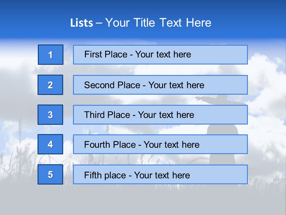 Silhouette Father And Daughter Outdoors PowerPoint Template