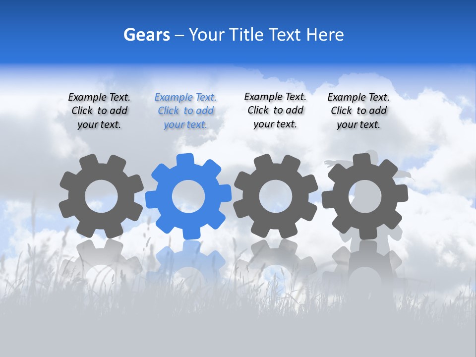 Silhouette Father And Daughter Outdoors PowerPoint Template