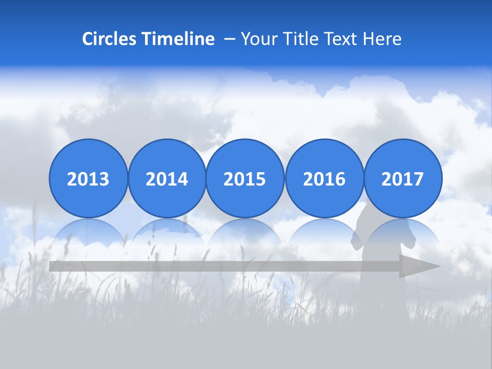 Silhouette Father And Daughter Outdoors PowerPoint Template