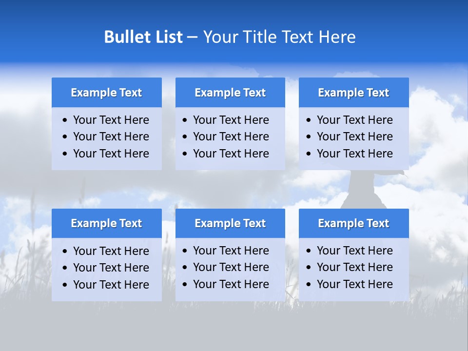 Silhouette Father And Daughter Outdoors PowerPoint Template