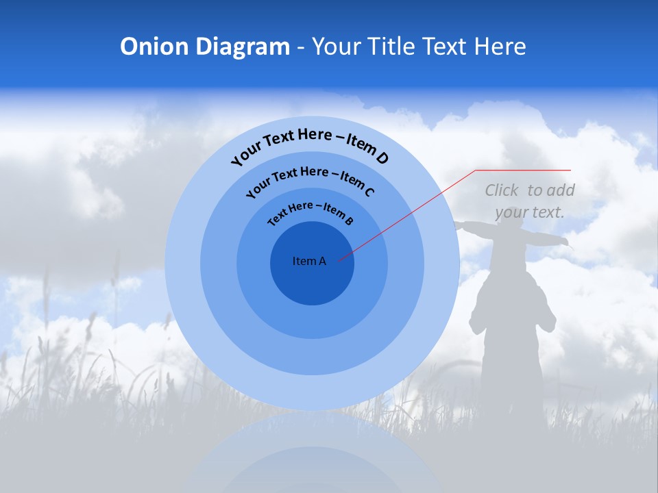 Silhouette Father And Daughter Outdoors PowerPoint Template