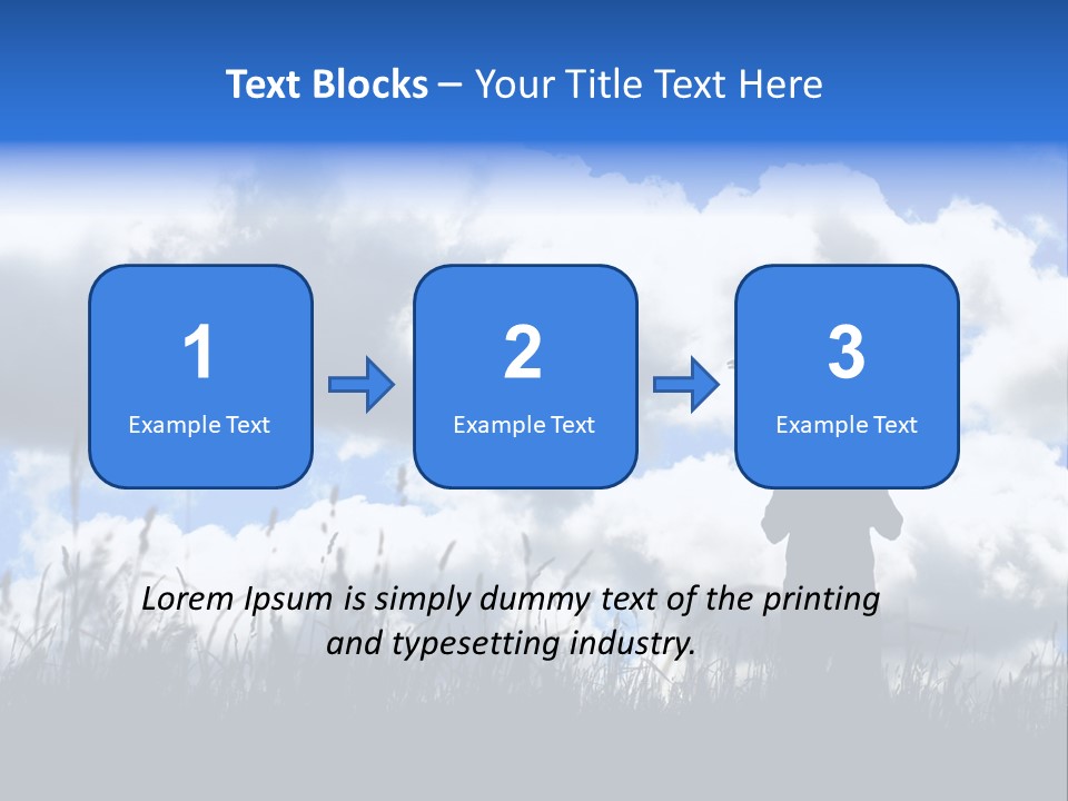 Silhouette Father And Daughter Outdoors PowerPoint Template