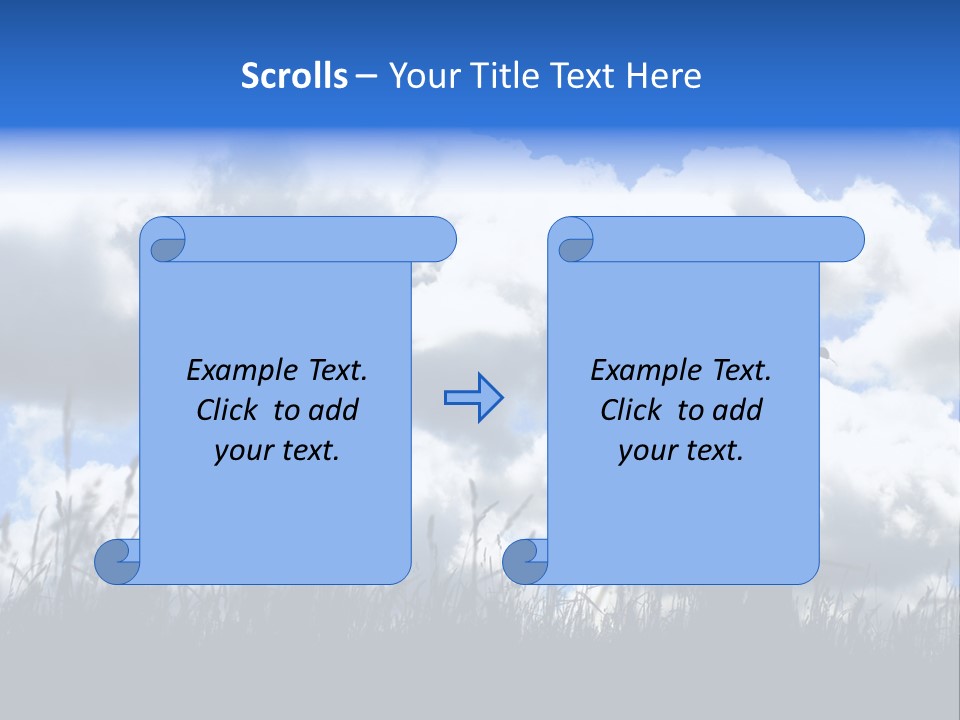 Silhouette Father And Daughter Outdoors PowerPoint Template