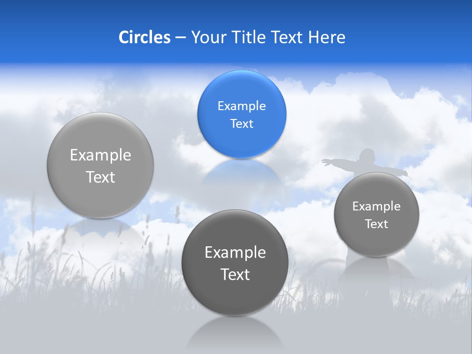 Silhouette Father And Daughter Outdoors PowerPoint Template