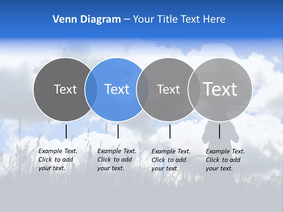 Silhouette Father And Daughter Outdoors PowerPoint Template