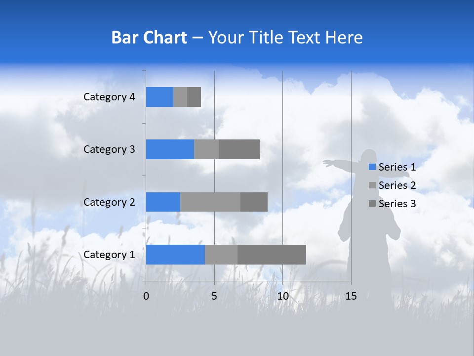 Silhouette Father And Daughter Outdoors PowerPoint Template