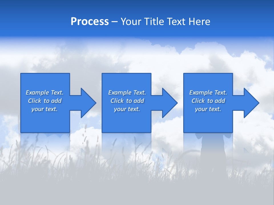 Silhouette Father And Daughter Outdoors PowerPoint Template