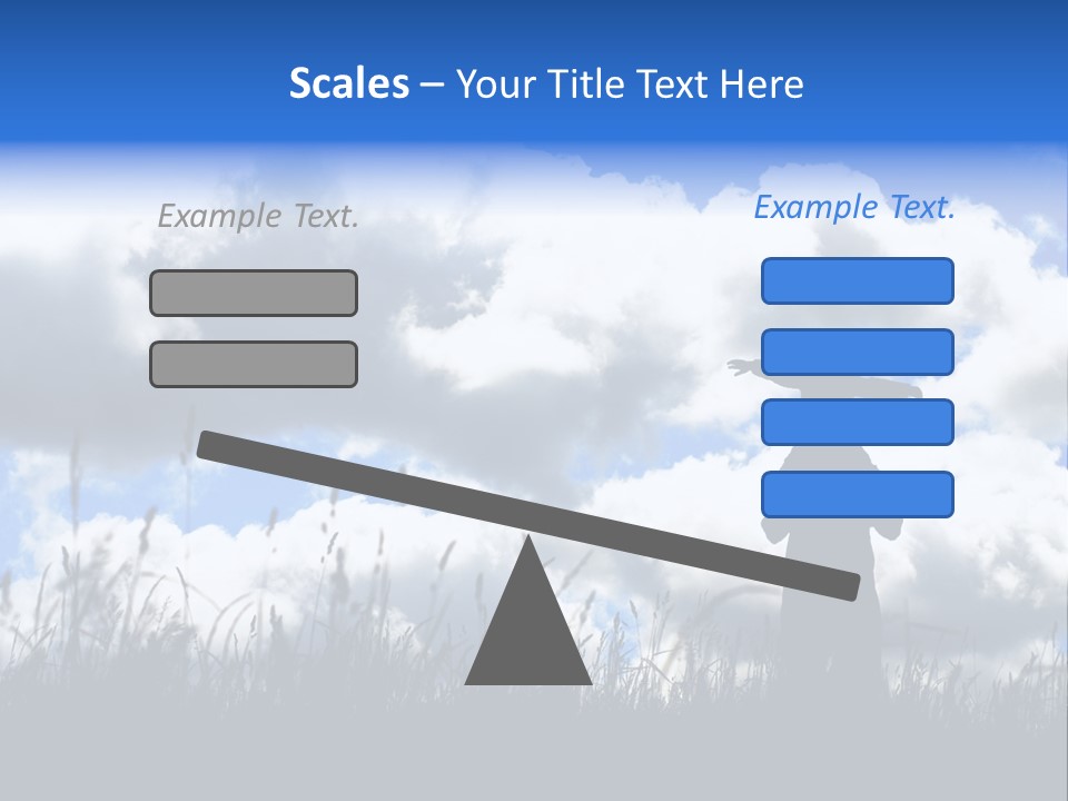 Silhouette Father And Daughter Outdoors PowerPoint Template