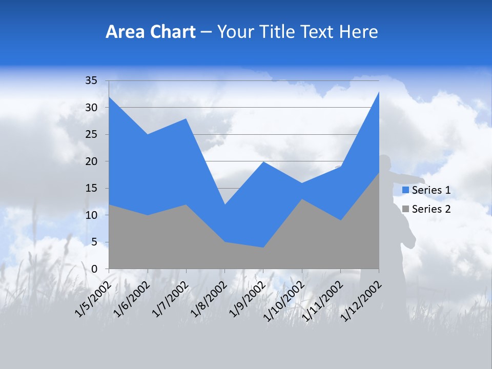 Silhouette Father And Daughter Outdoors PowerPoint Template