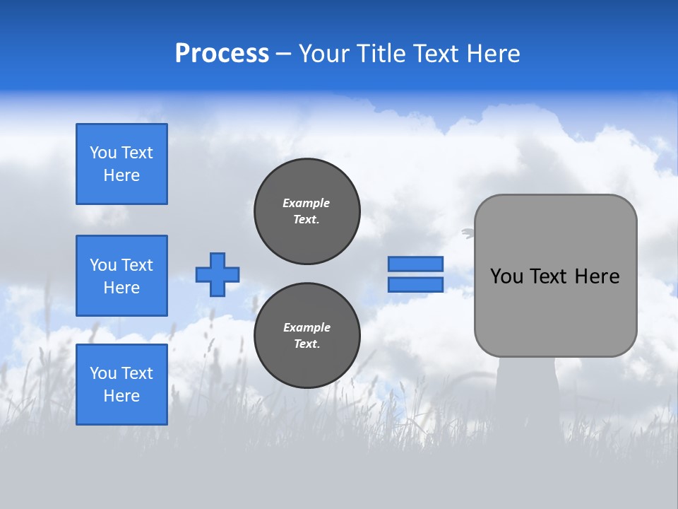 Silhouette Father And Daughter Outdoors PowerPoint Template
