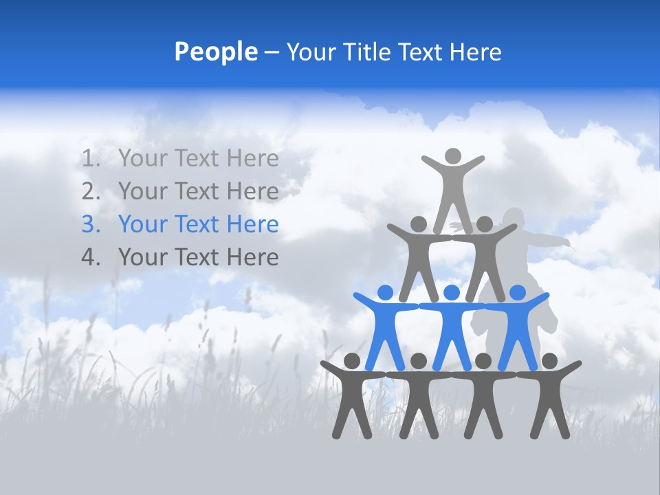 Silhouette Father And Daughter Outdoors PowerPoint Template