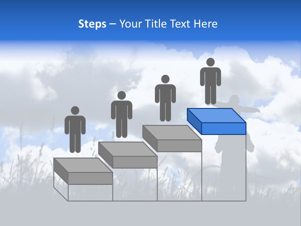 Silhouette Father And Daughter Outdoors PowerPoint Template