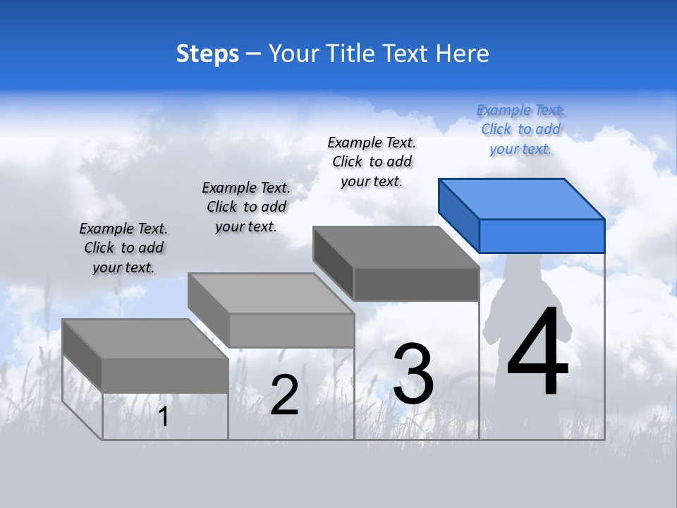 Silhouette Father And Daughter Outdoors PowerPoint Template